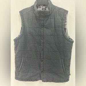 NWOT Union Denim Men's Black Quilted Cameron Plaid Vest